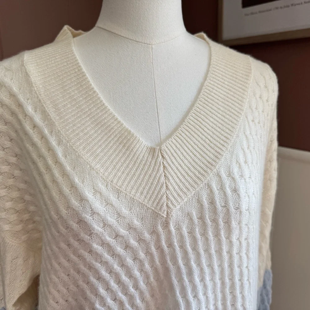 NWT Brodie Ombre 100% Cashmere Sweater (FLAW) - Picture 3 of 10